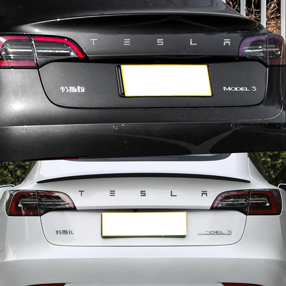 Car Sticker 3D ABS Car Emblem Tesla Letter Front Hood Rear Tailgate Trunk Decals Badge Sticker for Model 3 S X Y Auto