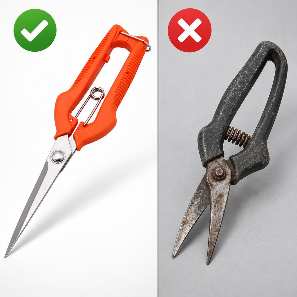 Fruit Picking Scissors Stainless Steel Gardening Tool Scissors Fruit Picking Fruit Plant Pruning Shears Garden Tools