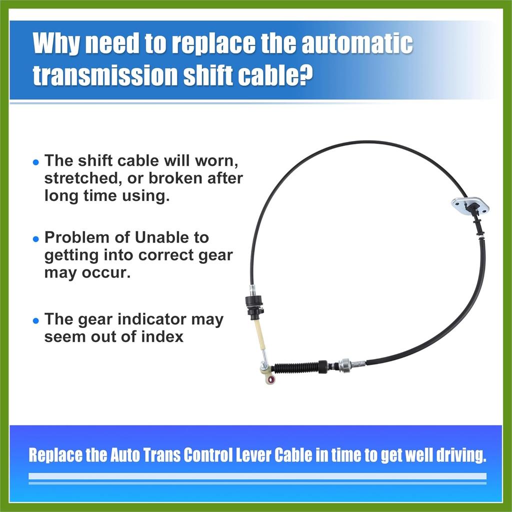 33820-08020 33820B 3382008020 Gear Shift Cable Automatic Transmission Shifter Cable Replacement for Toyota Sienna 2004-2010 Vehicle Components