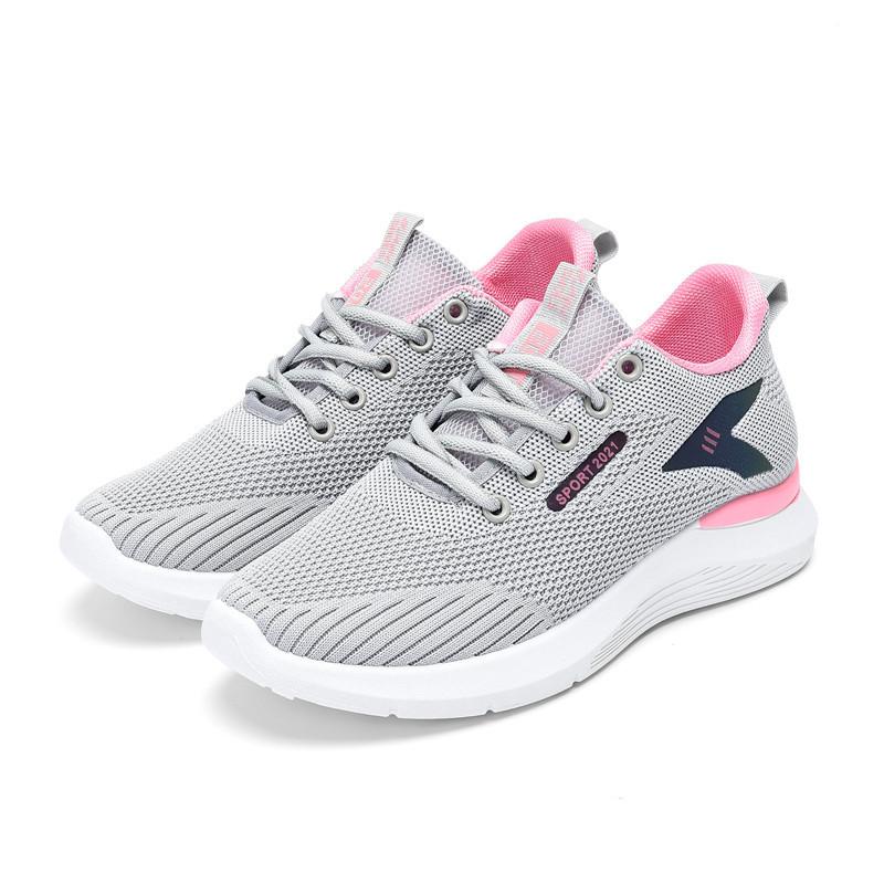 Little white shoes sneakers women's soft-soled running shoes lace-up casual shoes