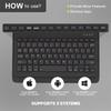 iPad A16 11-inch Protective Case with Wireless Backlit Bluetooth Keyboard & Pen Slot for 10.9 Gen