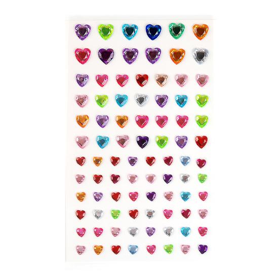 Colorful Star Rhinestone Face Stickers Dopamine Makeup Gems for Music Festival Self-Adhesive Body Jewels for Cheek Decoration