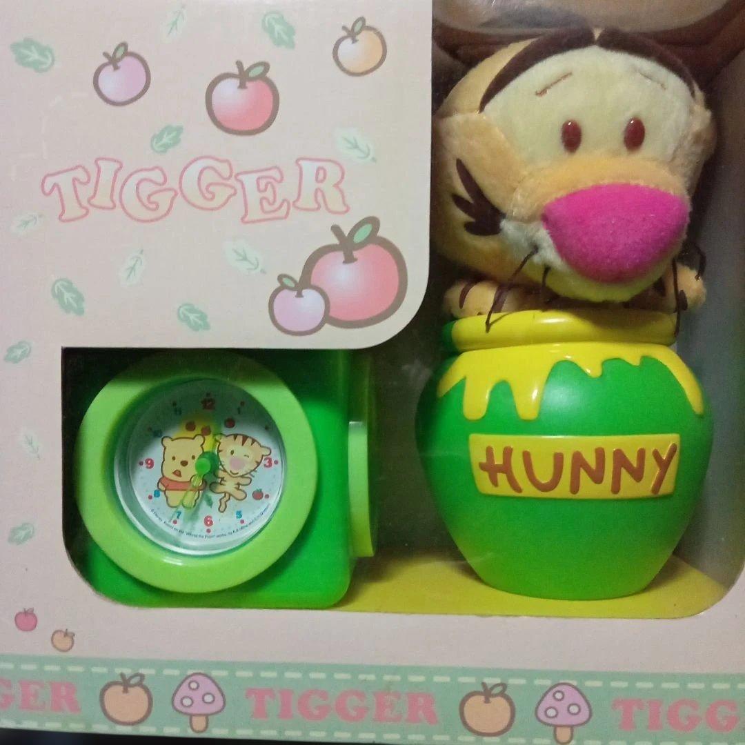 [5/30 disposal/unused] Winnie the Pooh clock Tigger stuffed toy pen holder