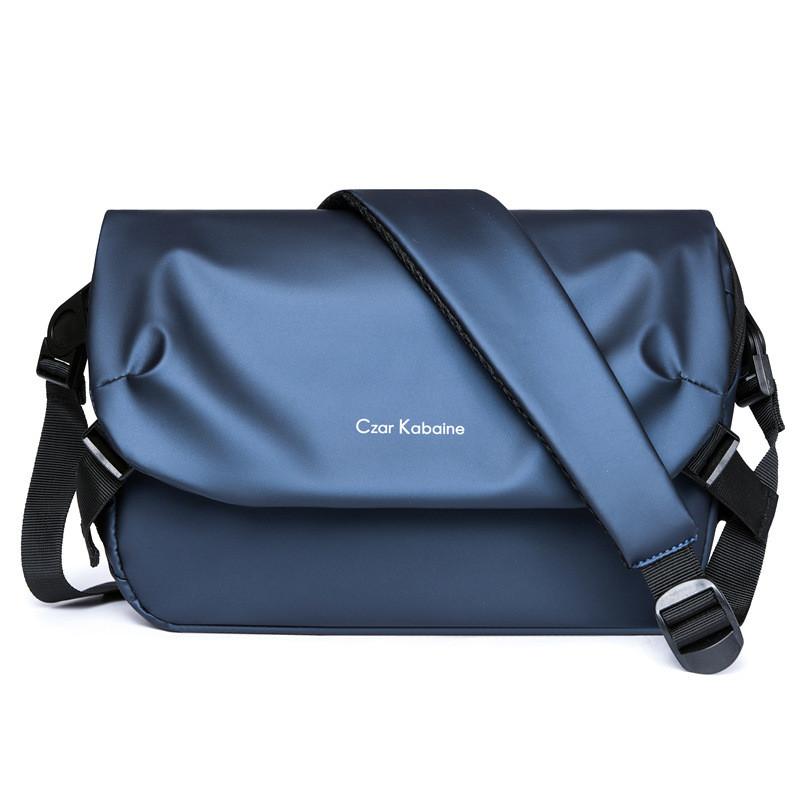Mens Waterproof Messenger Bag With Durable Leather Film For Cycling And Daily Use