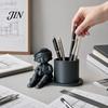 Durable Desk Accessory 3D Printed Pen Holder, Creative Desktop Organizer for Pencils Gel Pens Stationery Holder Makeup Brushes, Storage Container