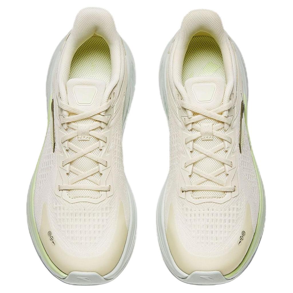 Anta Comfortable Shock Absorbing Wear Resistant Low Top Casual Running Shoes Women Sneaker Beige 922515511-9