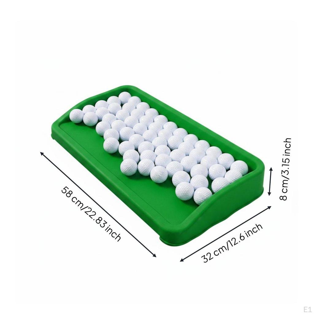 Golf Ball Tray Practice Tee Box PU Rubber Portable Sports Accessory for Driving Range,