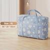 Large Capacity Floral Pattern Tote Bag For Home Use, Luggage, Moving, Dormitory, And Clothing Storage.