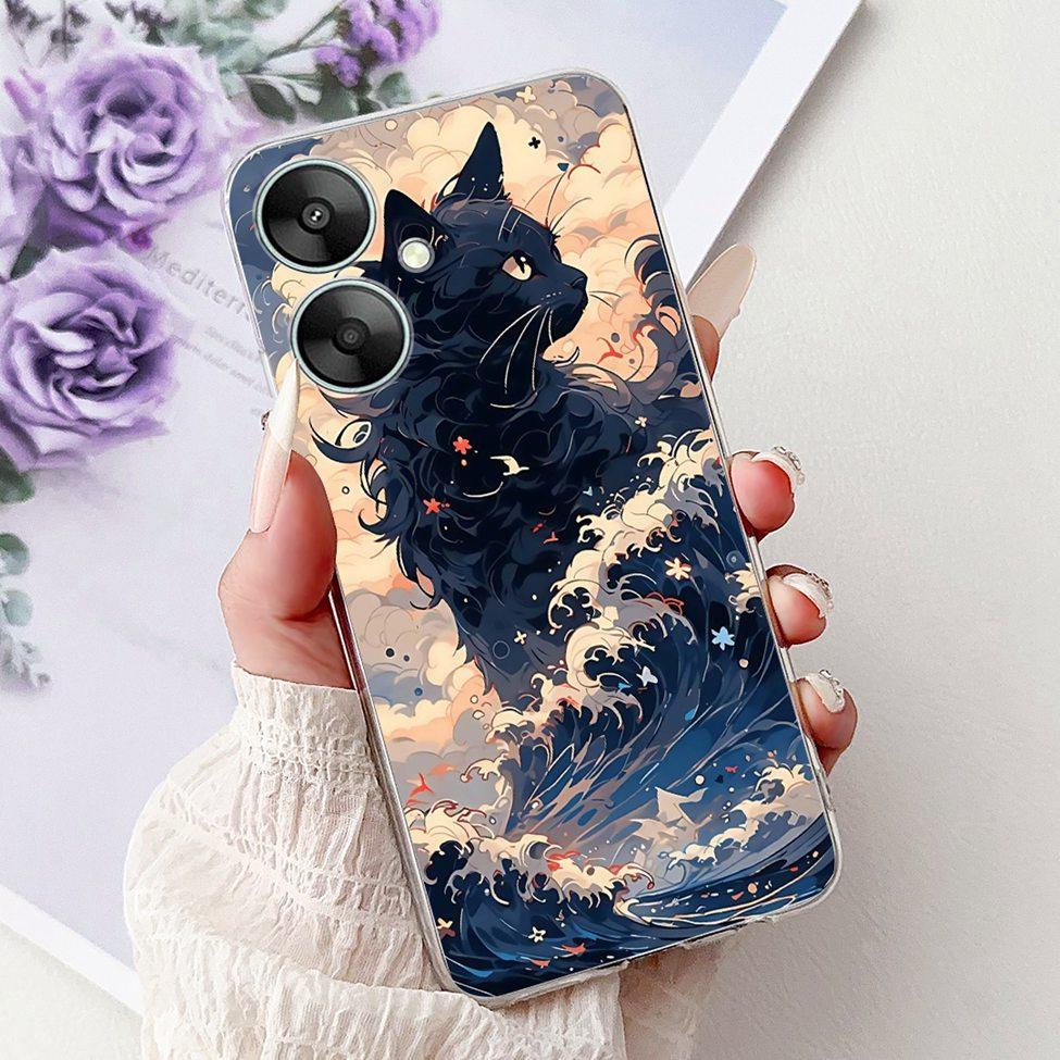 Clear Casing For Redmi 13C 13R 5G Cover For Redmi 13C 5G Case Luxury Butterfly Love Fashion Flowers Cool Cute Cartoon Painted