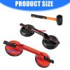 Aluminum Alloy Vacuum Handling Device Secure Suction Lifter Gripper for Oversized Glass Sheets and Wall Tiles Carriers M4YD
