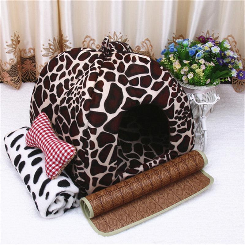Pet Bed Tent: Mongolian Yurt Strawberry Design for Dogs and Cats
