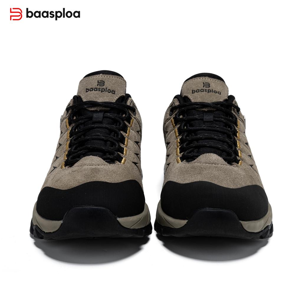 BAASPLOA Herren Outdoor Bergsteigerstiefel Rutschfest Bequem Outdoor Strapazierfähig Wanderschuhe Herren Herbst/Winter Herrenschuhe Aktion