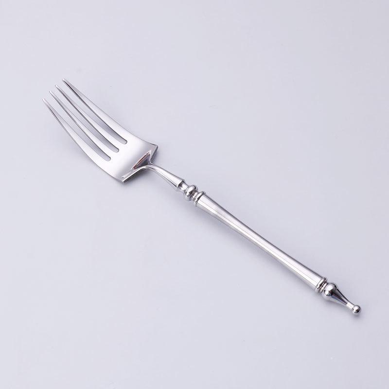 304 Stainless Steel Western Cutlery Set: Knife, Fork, Spoon, Coffee Spoon, Roman Column Design, European Style, 4-Piece