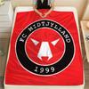 FC Midtjylland Flanelldecke mit Aufdruck, Hohe Qualität, Bequem für alle Jahreszeiten, Heimdekoration, Wärme und Komfort
