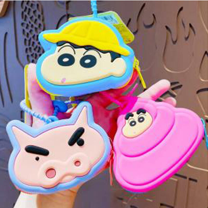 Crayon Shin-chan silicone coin purse Shinchan Pink