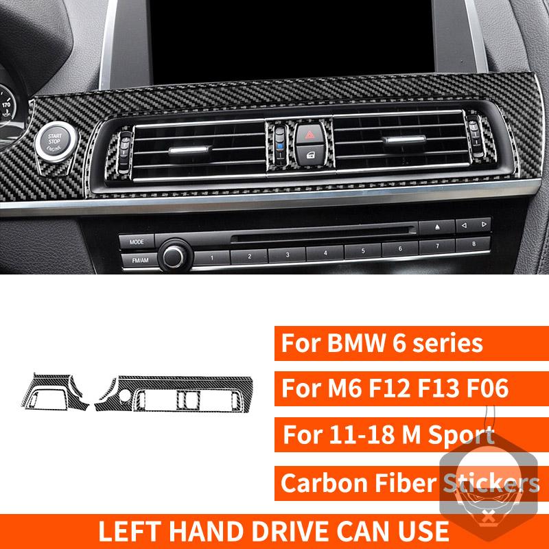 Nálepky z uhlíkových vlákien na ovládanie klimatizácie klimatizácie pre BMW radu 6 M6 F12 F13 F06 2011-2018 M