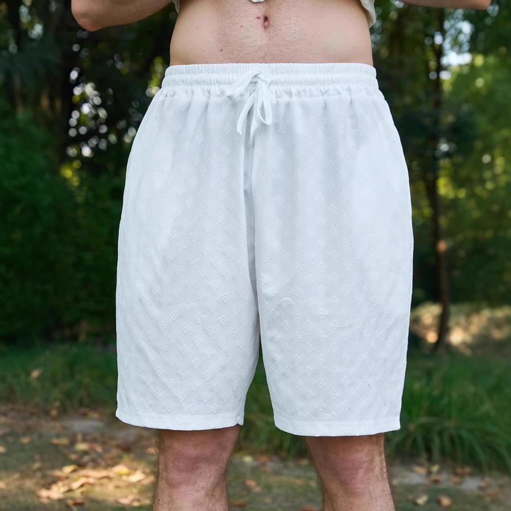 Herre Shorts med snøring, løse, fem-tommers og Herre Fritidsbukser