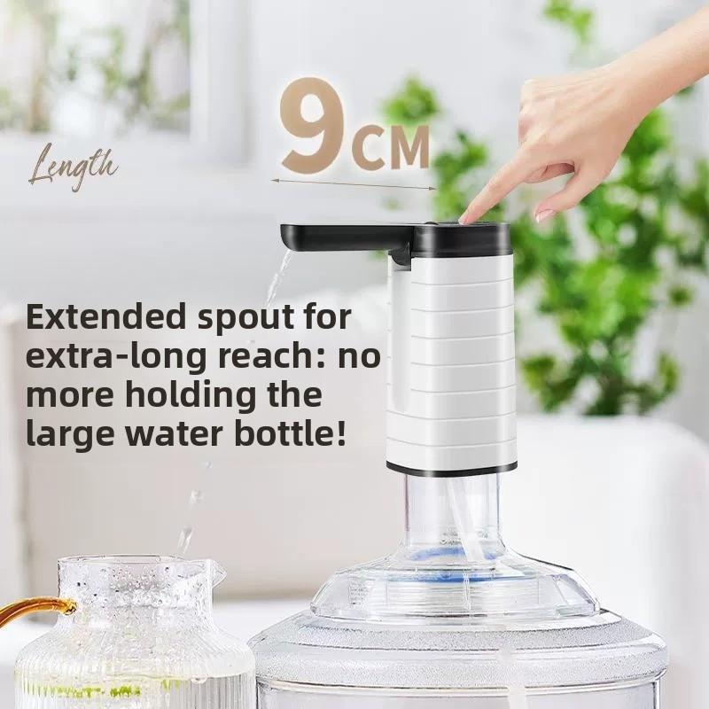 Dispensador de agua automático plegable para garrafas bomba de agua portátil recargable