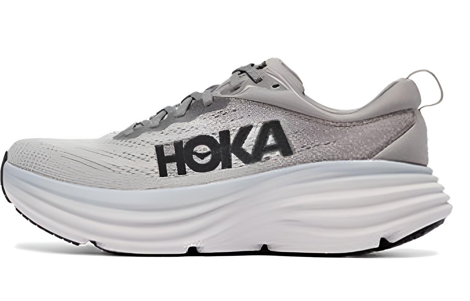 HOKA Bondi 8 2E Wide  Shark Grey  42