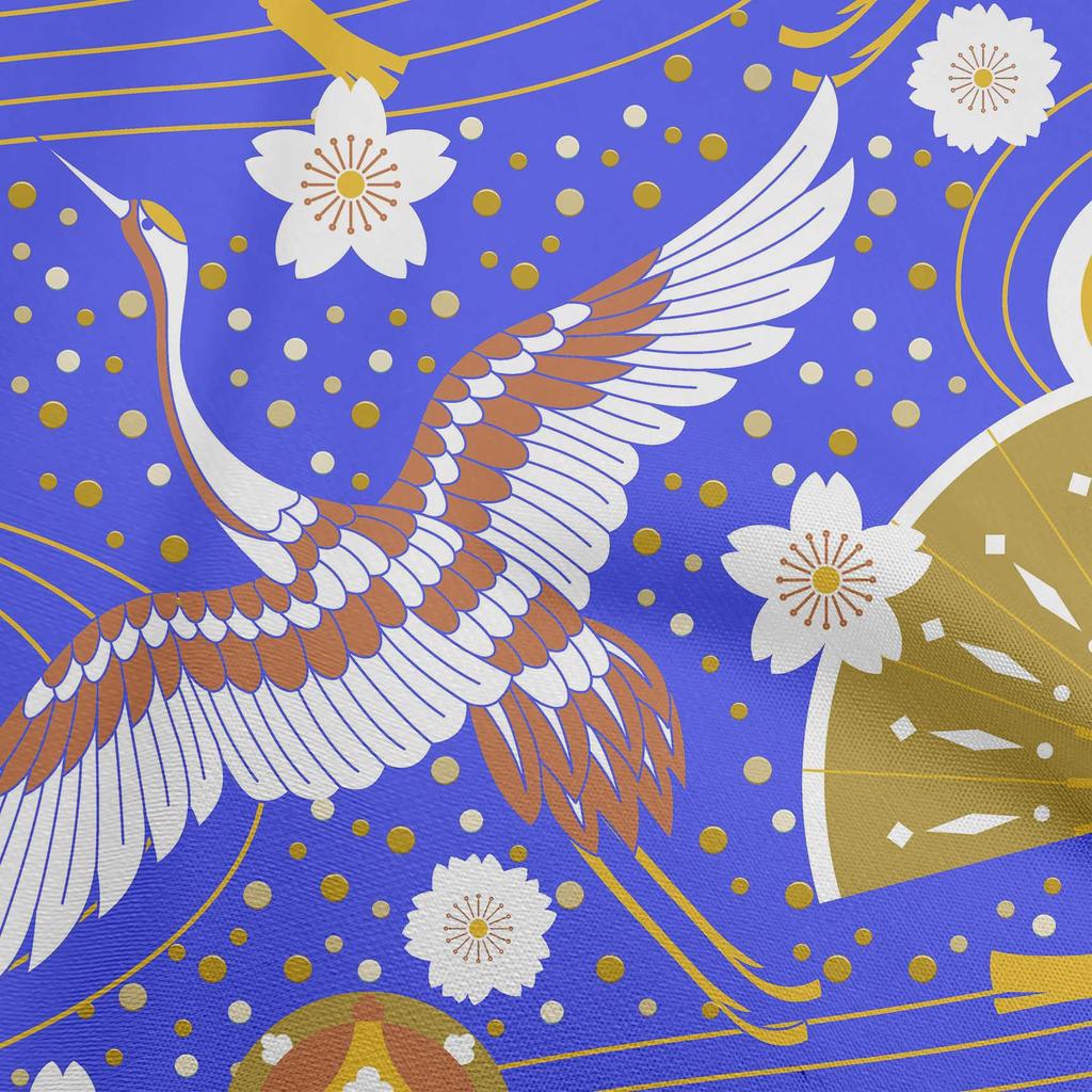 oneOone Cotton Flex Dark Gray Fabric Asian Japanese Pattern Sewing Material Print Fabric By The Yard 40 Inch