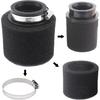 Universal 48mm 49mm 50mm Black Double Foam Pod Performance Filter for 50cc - 90cc 110cc 125cc ATV Quad Scooter Go Kart Moped Pit Dirt Super Bike GY6