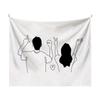 Couple Abstraction Tapestry Home Bedroom Hanging Dormitory Decoration Background Decor White Line Art Wall Hanging Tapestry