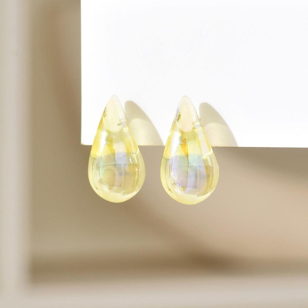Plump Water Drop Acrylic Dangle Earrings - Simple & Fashionable Jewelry for Women