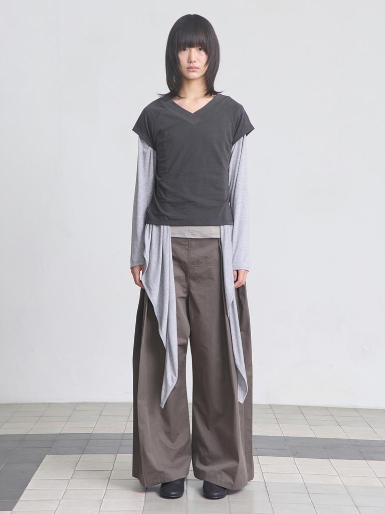 CERRIC Wing Layered Pants _ Khaki