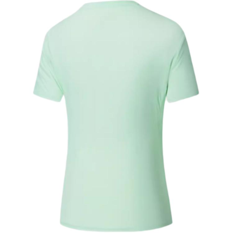 Anta Champion Outdoor Series Solid Color Breathable Versatile Casual Short Sleeve T-Shirt Women Tops Flower-Green 162530111-5