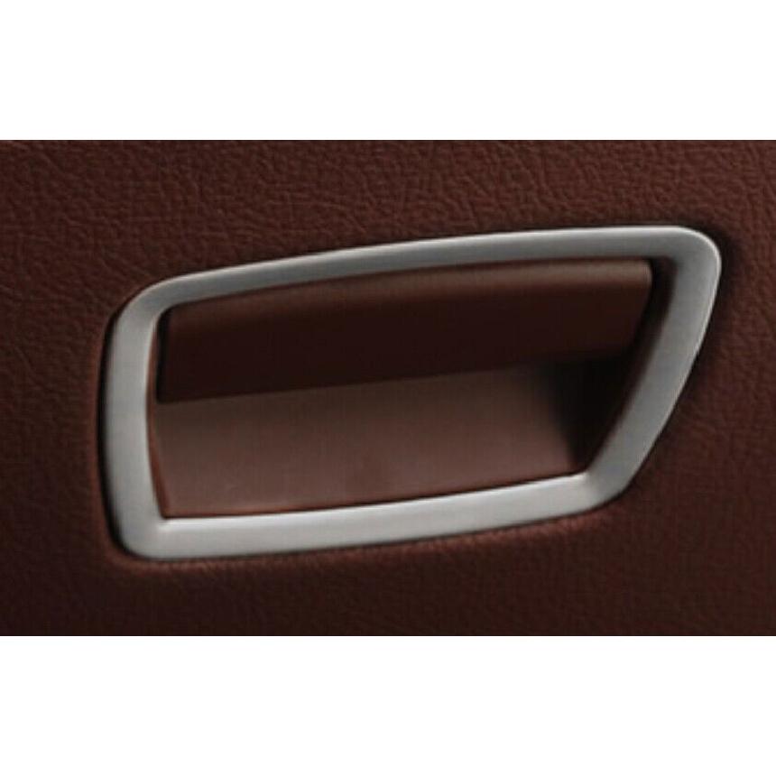 For BMW 7 Series 09-2015 Titanium Silver Passenger Storage Box Handle Panel Trim