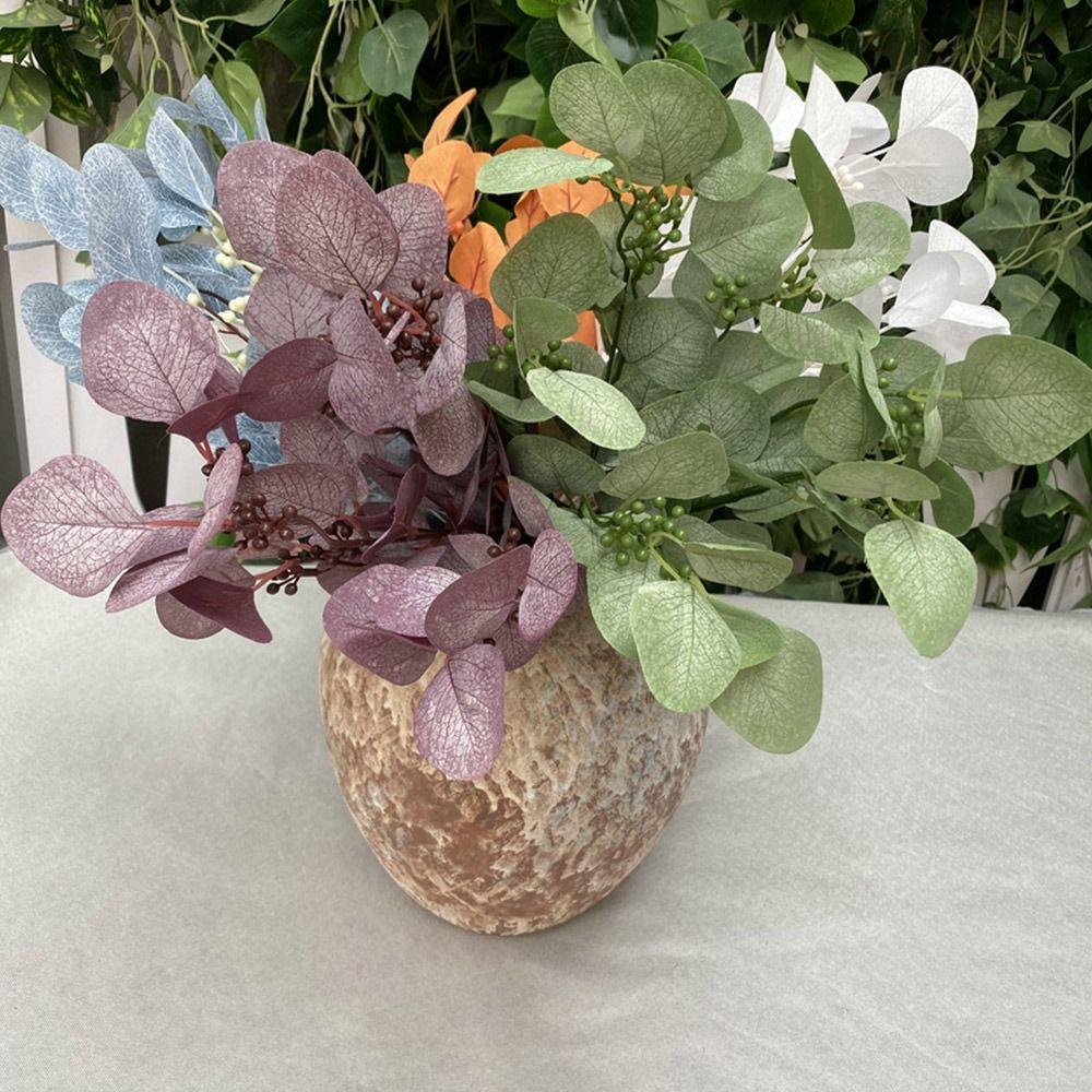 9 Branches Artificial Apple Leaves Multicolor Decorative Leaf Faux Plant Leaves  Home Decoration