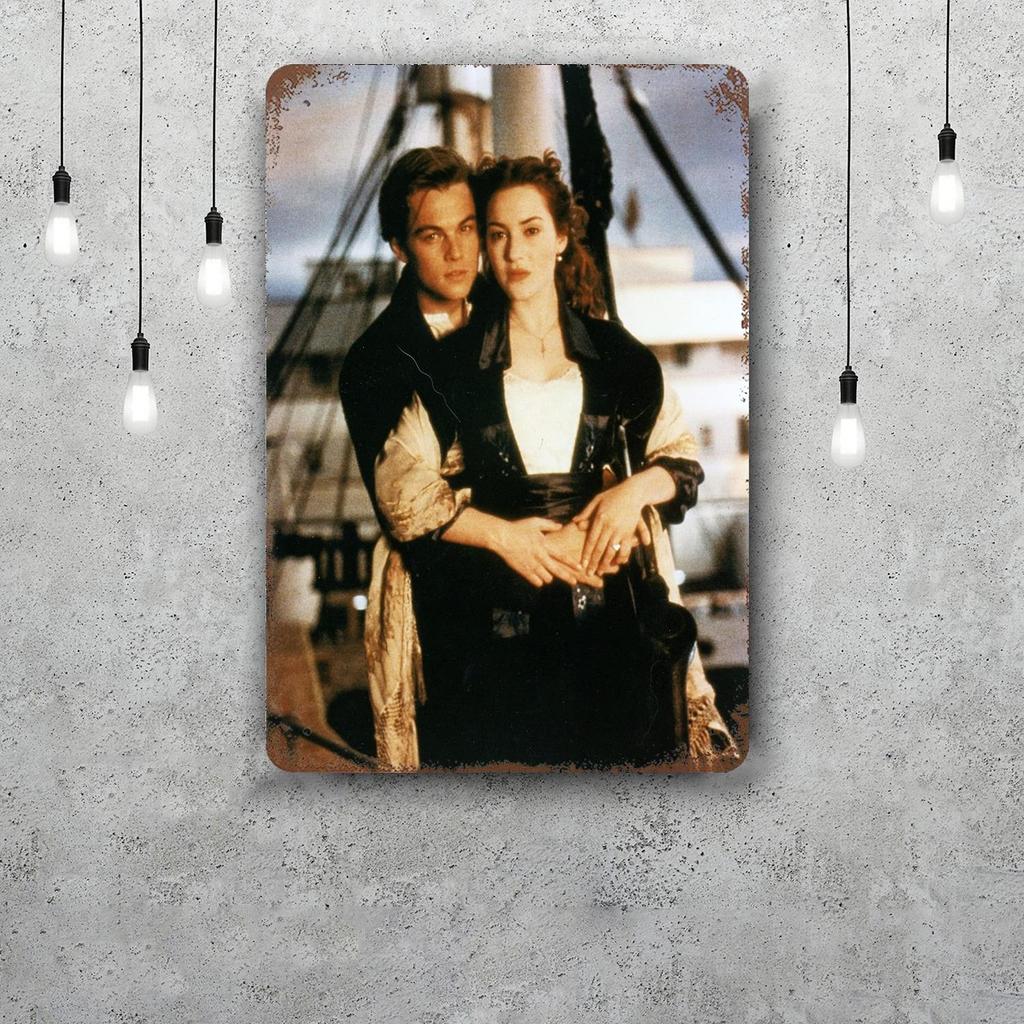 titanic movie Retro Vintage Tin Sign Poster Decorative Plaque Metal Plate Wall Decor