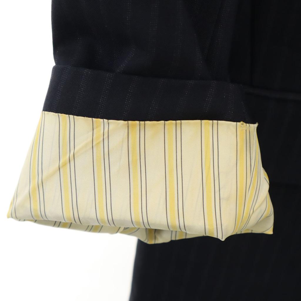 UNITED ARROWS made in Japan Striped Pattern tailored jacket 48 Navy Men's Used