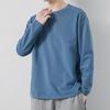 Mannen T-shirt Lange Mouwen Ronde Hals Vochtafvoerend Normale pasvorm Casual Lente Herfst Effen Kleur Mannelijke Basic Trui Top streetwear