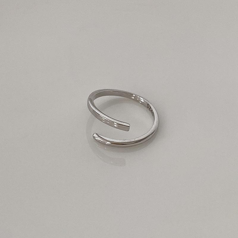 

Разнообразие колец из серебра 925 пробы, женский геометрический дизайн, модный и простой стиль, индивидуальное отверстие, регулируемое кольцо для указательного пальца. opening adjustable