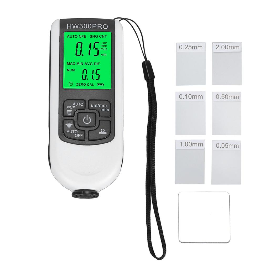 Digital Coating Thickness Gauge High Accuracy Anti Slip Paint Mil Thickness Meter Gauge for Car and