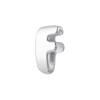 1Pcs Silvery Large/Small Polished Bead Letter Charm Pendant Suitable for Handmade Jewellery Accessories 1 Piece: VZ518