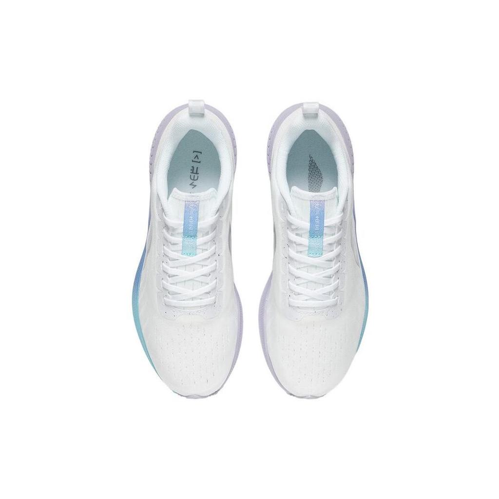 Li Ning Red Hare 5 Abrasion Resistant Breathable Low top Running Shoes Women's Mist White ARMT048-1
