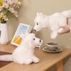 New Beautiful Arctic Fox Plush Toys Stuffed Cozy Lifelike White Fox Doll Cuddly Fluffy Companion Animal Toys Friends Gift