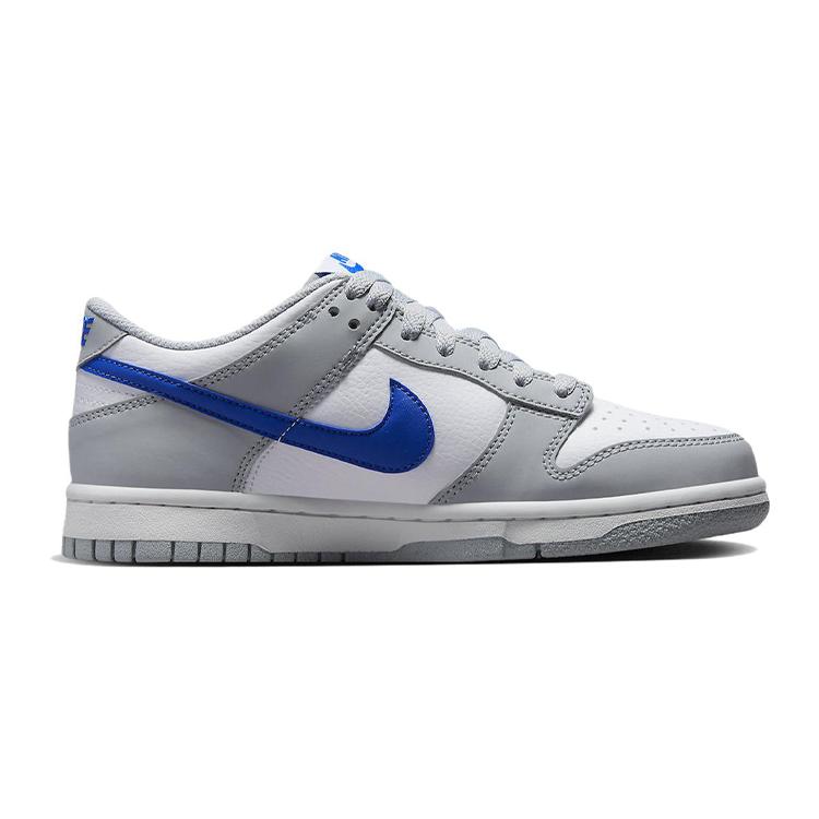 Nike Dunk Low Mini Swoosh Wolf Grey Game Royal GS FN3878-001