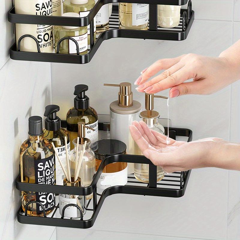 5/3 Racks 1pc Kitchen&Bathroom Organizer Storage Drain Rack, No punching required,large capacity Space-Efficient home Corner Rack.