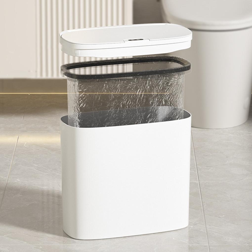 Waterproof Sensor Automatic Bathroom Trash Can Convenient And Eco-friendly Solution Slim Garbage Can