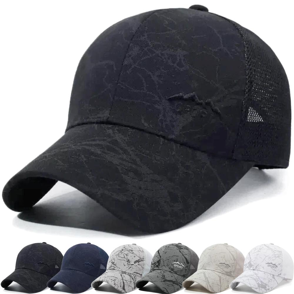 Freedom Outdoors Women's New Unisex Camouflage Mesh Baseball Trucker Cap Breathable Summer Hat Caps Outdoor Sun Protection Hiking Fishing Hats 55Cm