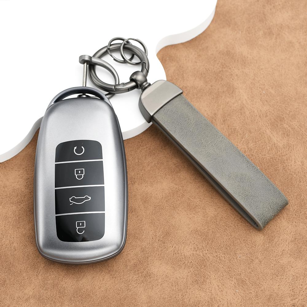 Gun Grey Tpu Fob For Chery Tiggo 7 Pro Max Omoda 5 C5 Modod Chery Tiggo 8 Pro Tiggo 8Plus New 5 Plus 7Pro Tpu Car Key Case Cover