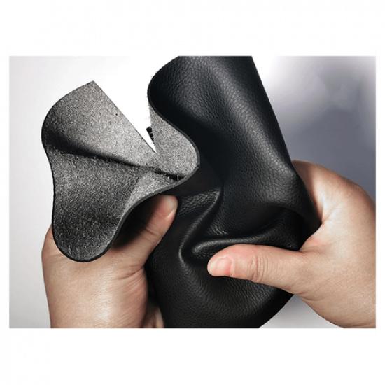 Black Leather & Red Stitches Door Armrest Cover For Toyota Corolla -