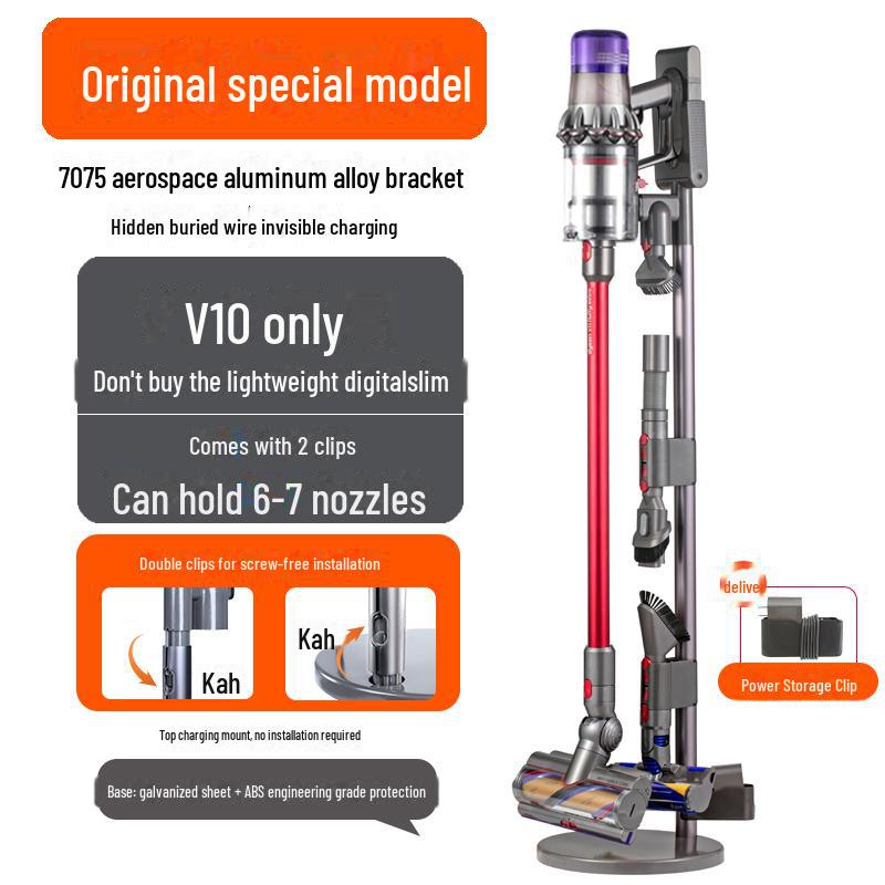 Dyson Vacuum Cleaner Storage Rack: Punch-Free Bracket for V7, V8, V10, V11, V12, 15G, G5 Models