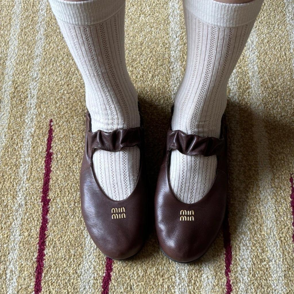 Schafsleder~ Französische Retro-Echtleder-Mary-Jane-Schuhe für Damen, vielseitige koreanische kleine Lederschuhe, leichte Ballerinas