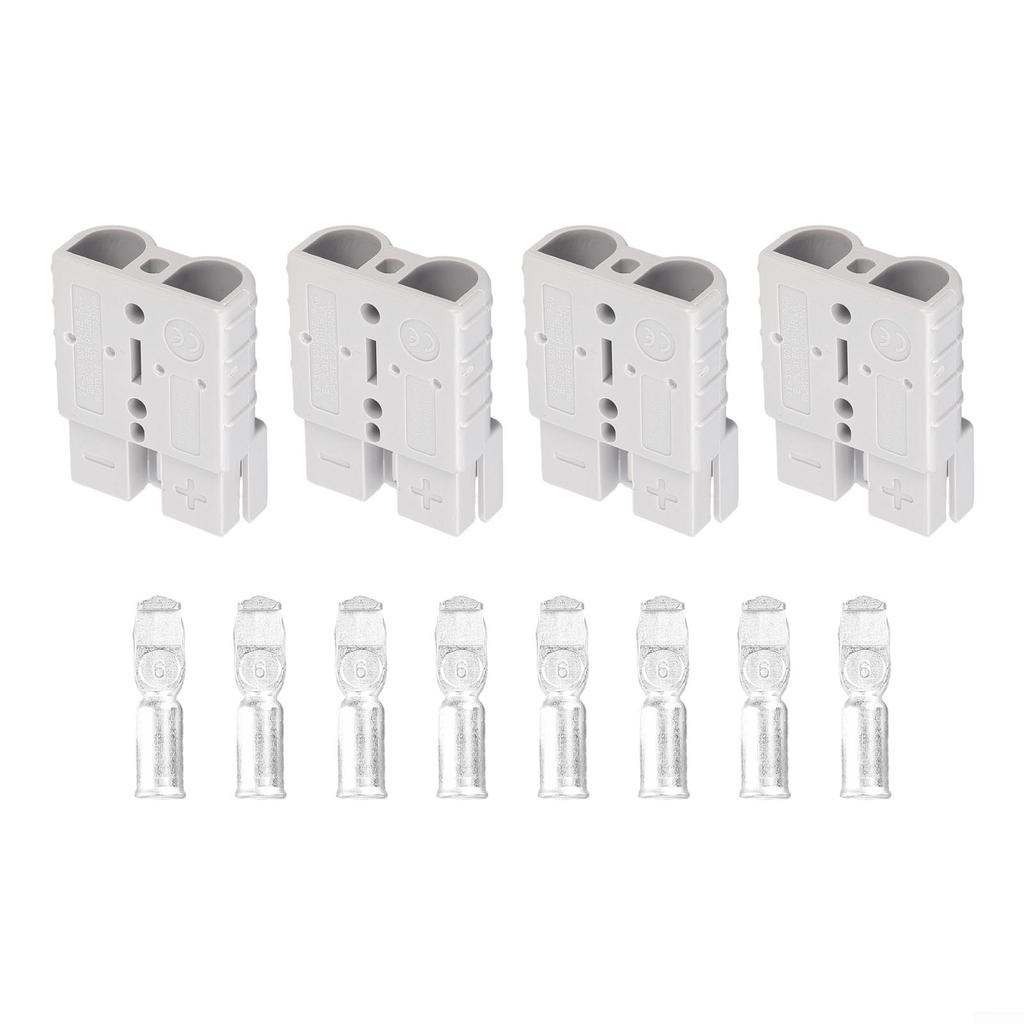 For Anderson Style Plug Connectors for Solar Caravan 6AWG 50AMP Pack of 6