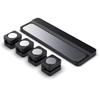 1 Set Smooth Wire Management Pad Keeper Adjustable Magnetic Cable Clips Power Cord Storage Rack Holder Under Desk For Home