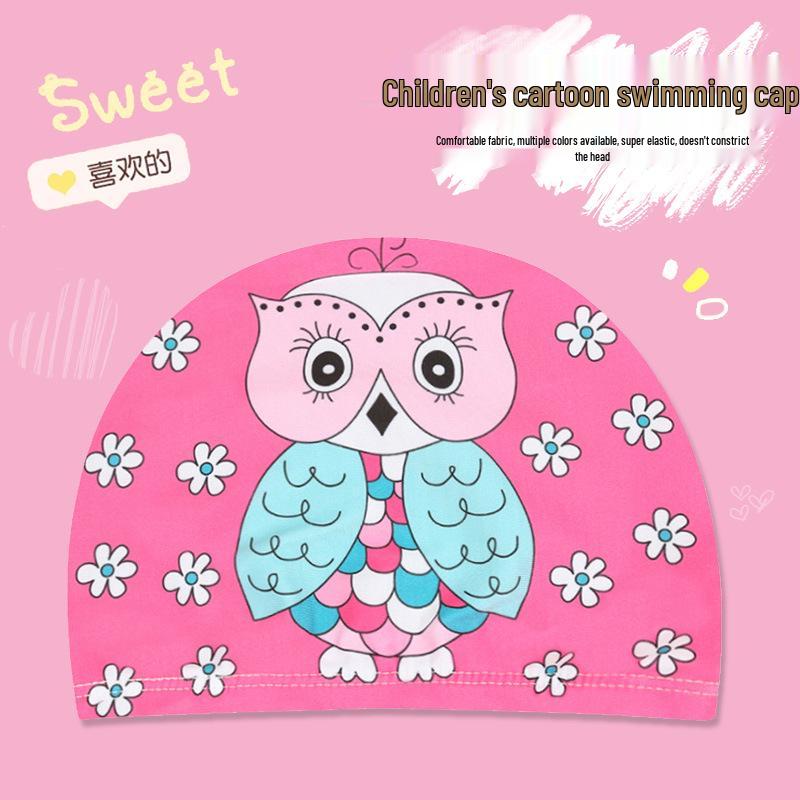 Children's Cartoon Ear-Protective Swim Cap - Cute, Comfy, and Secure for Boys and Girls